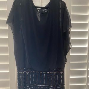 Black beaded dress size 18W